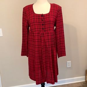 Jessica Lauren red maternity dress
